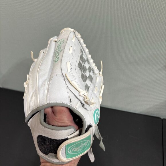 Rawlings Pro Preferred 11.5" White Leather Baseball Glove RHT - Picture 8 of 10